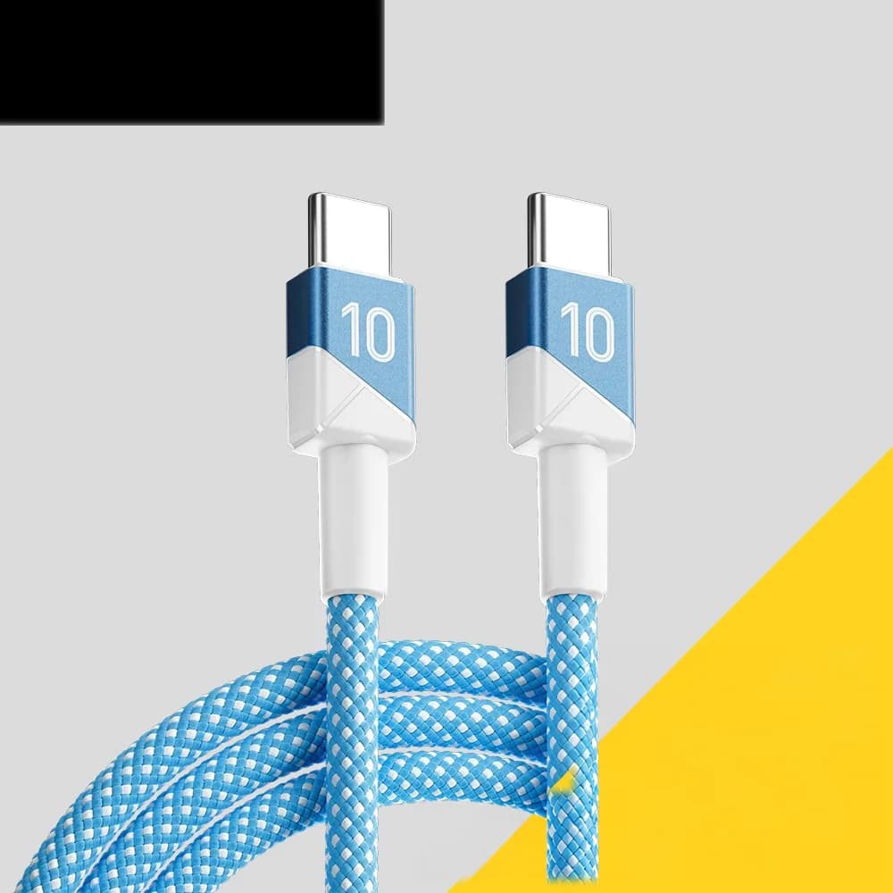 100W 5A USB-C to USB-C 축구 팀 컬러 케이블