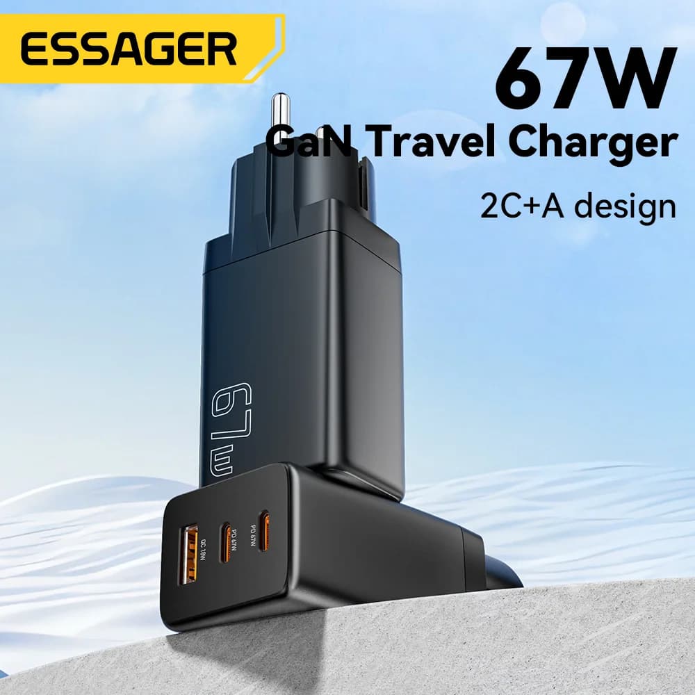 GaN USB Type-C 충전기 (EU/KR 플러그 옵션)