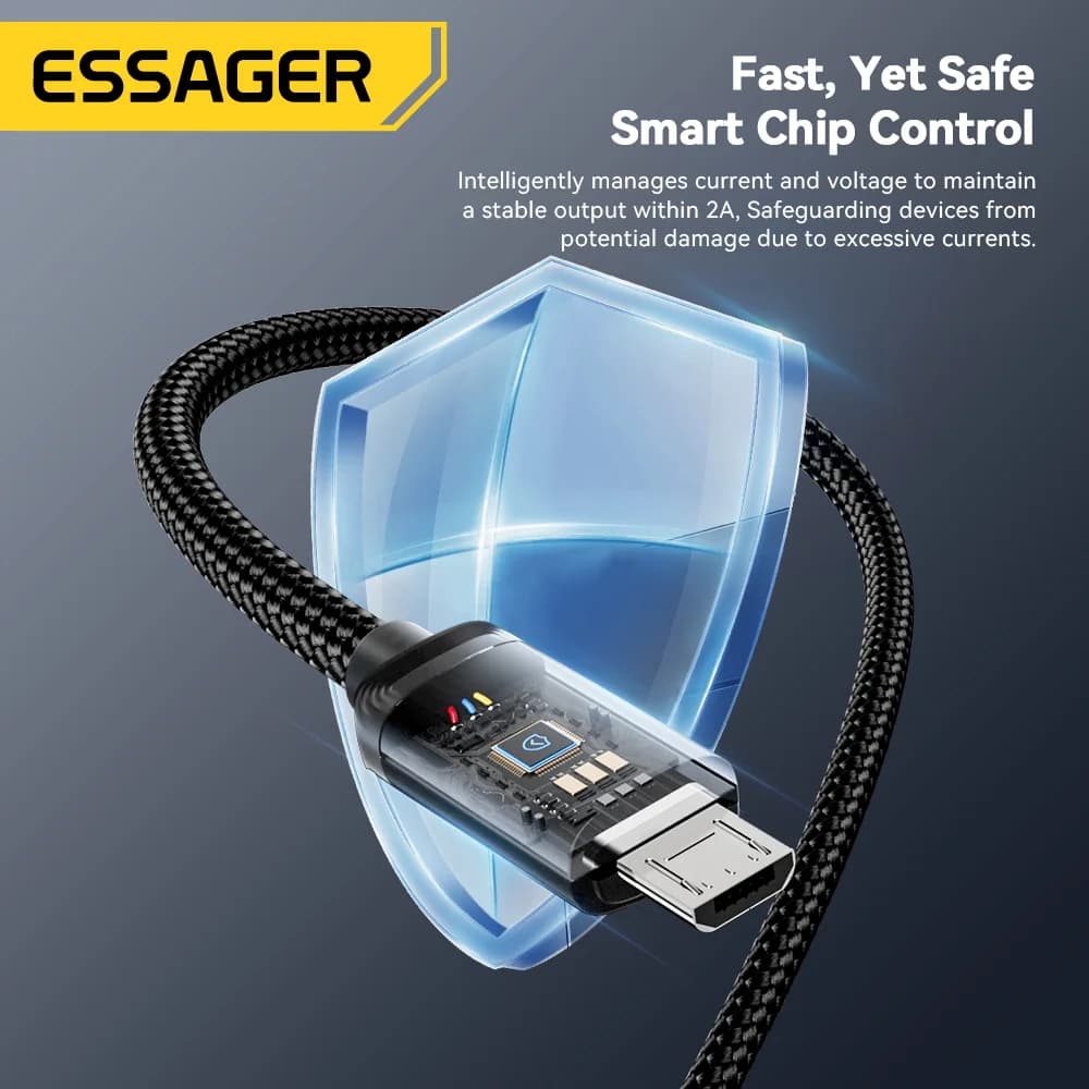 2-in-1 USB Type-C 및 Micro USB 고속 충전 케이블