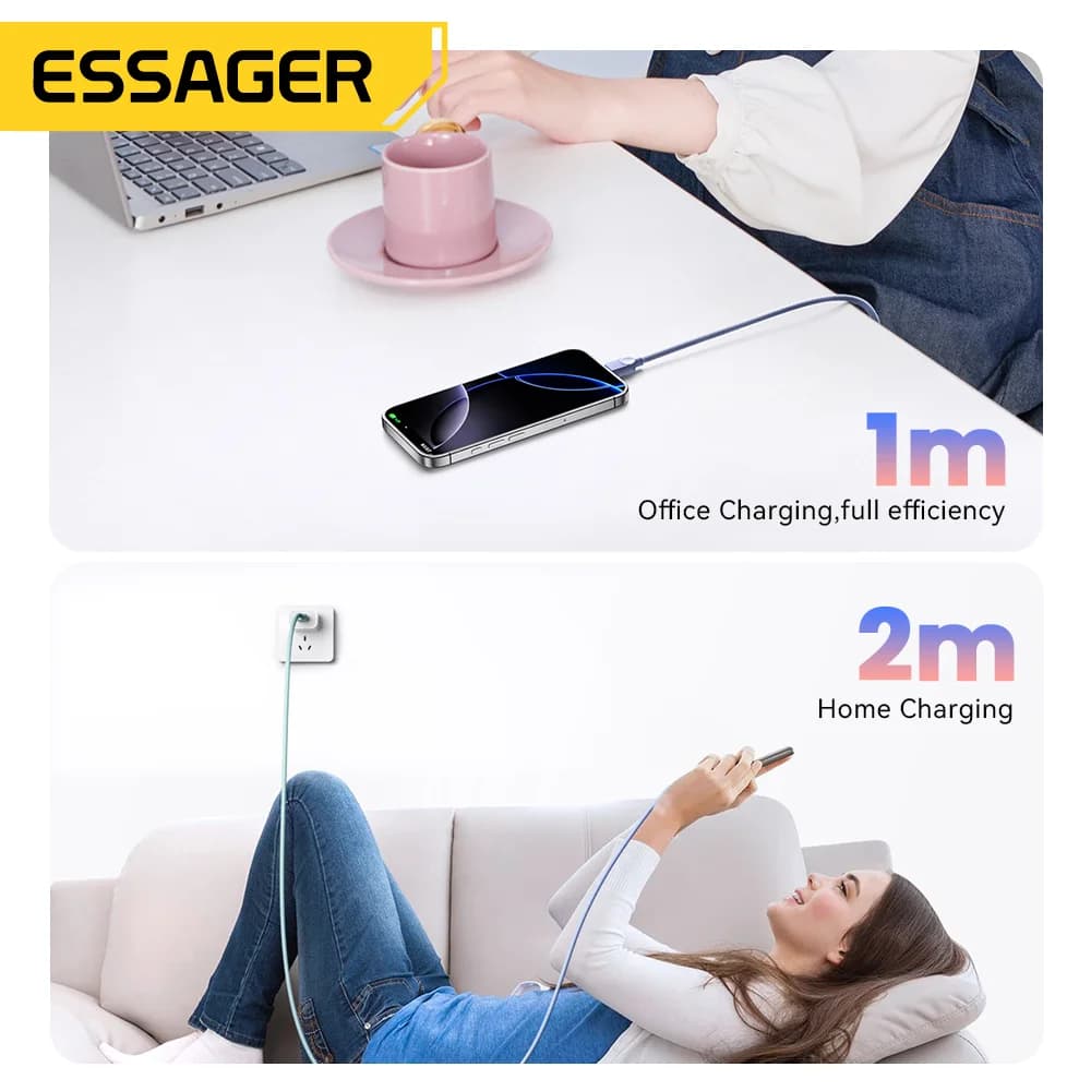 컬러 USB-C to Lightning 케이블, 29W PD
