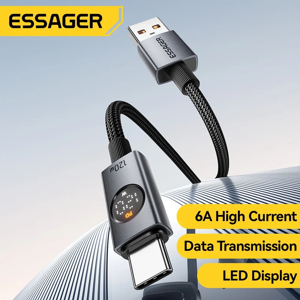 120W 6A USB-A to USB-C 초고속 충전 케이블