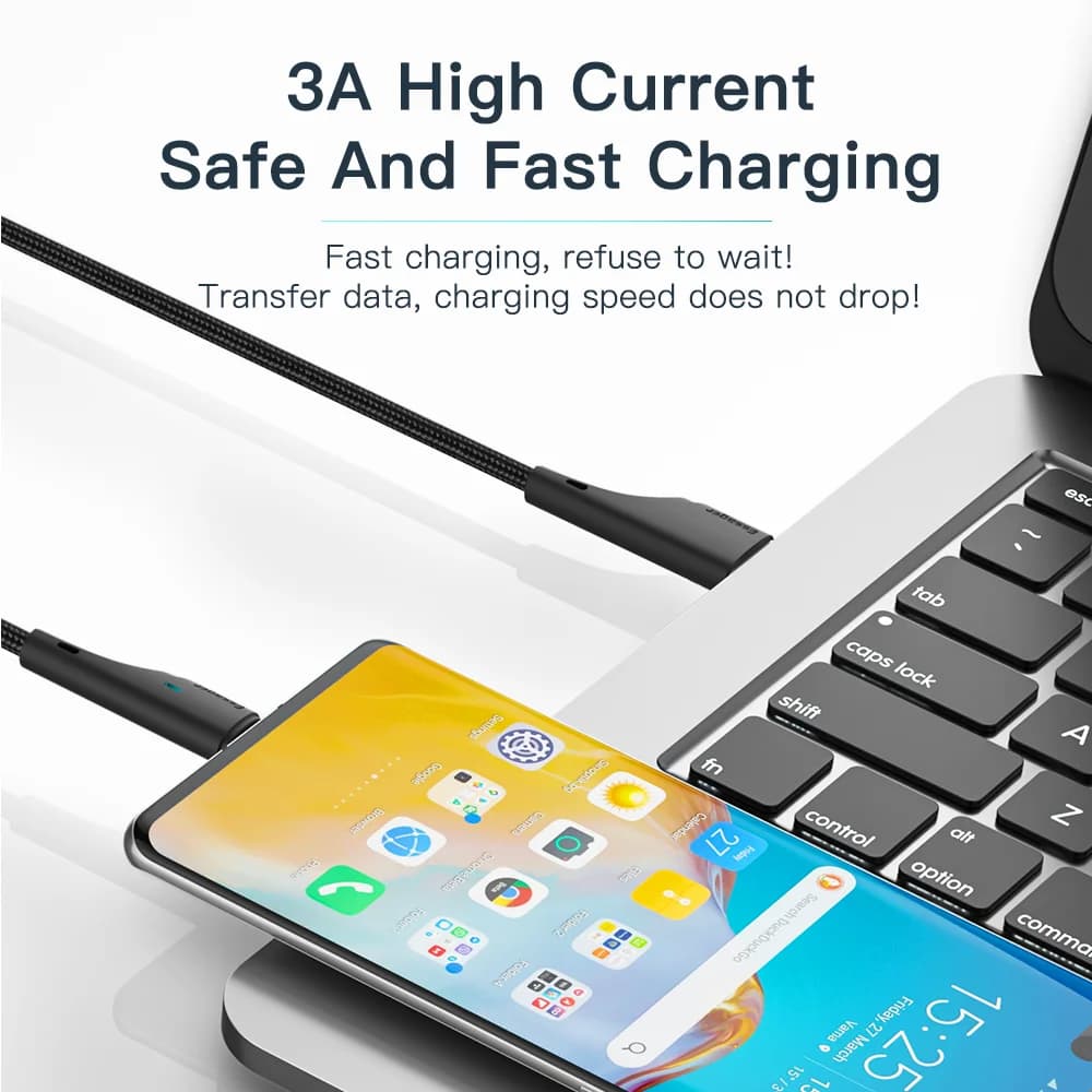 3A USB-C 고속 충전 데이터 케이블