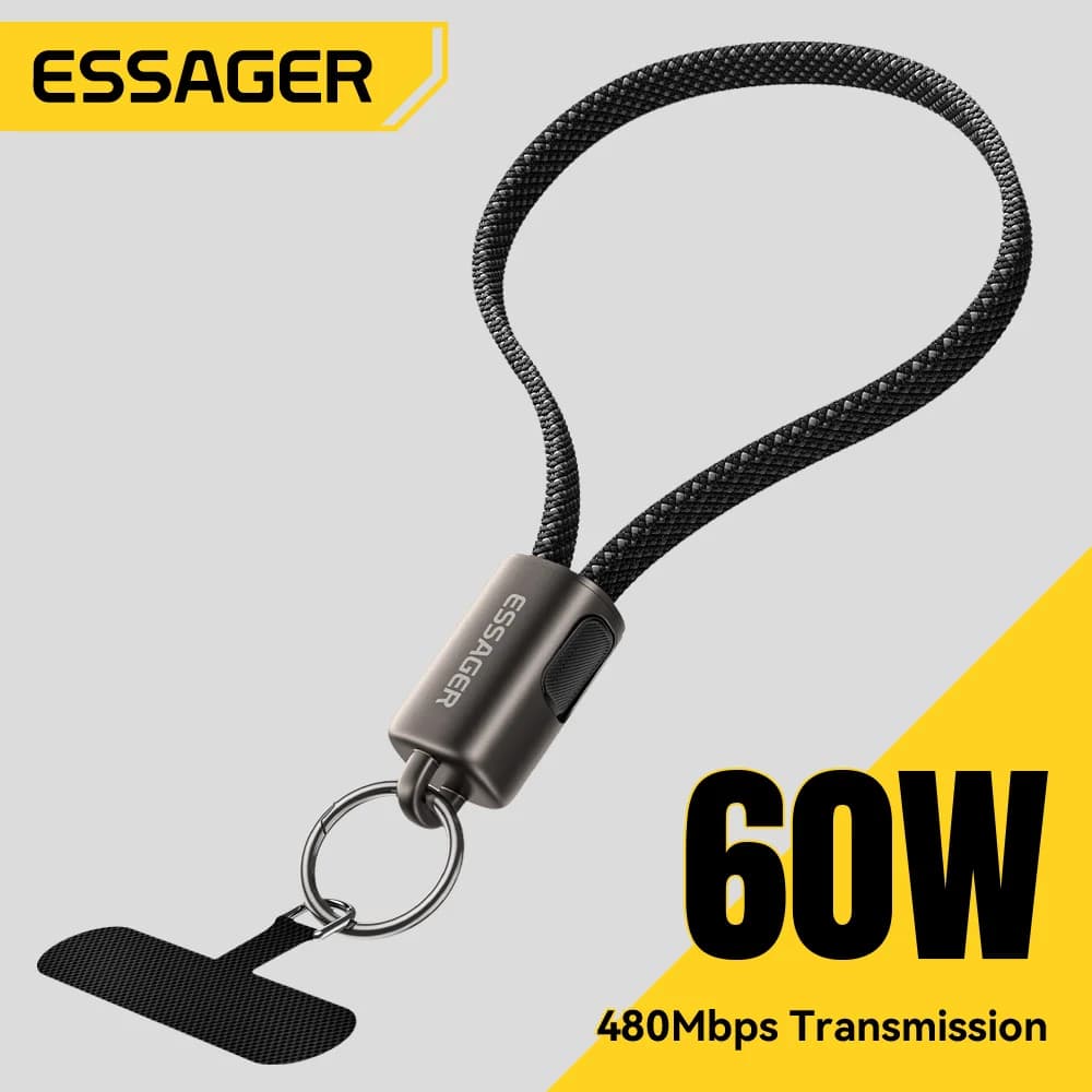 60W USB-C to Lightning 고속 충전 란야드 케이블