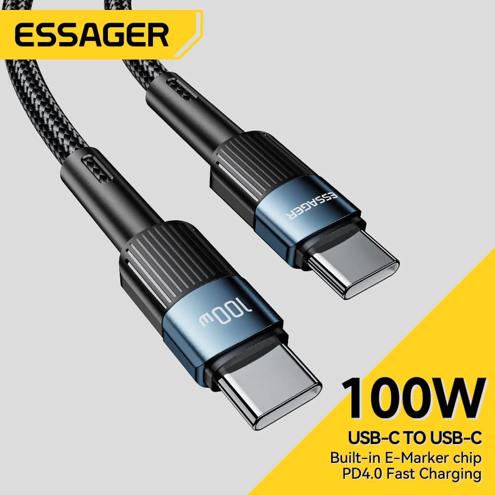 100W USB-C to USB-C 고속 충전 케이블 3m
