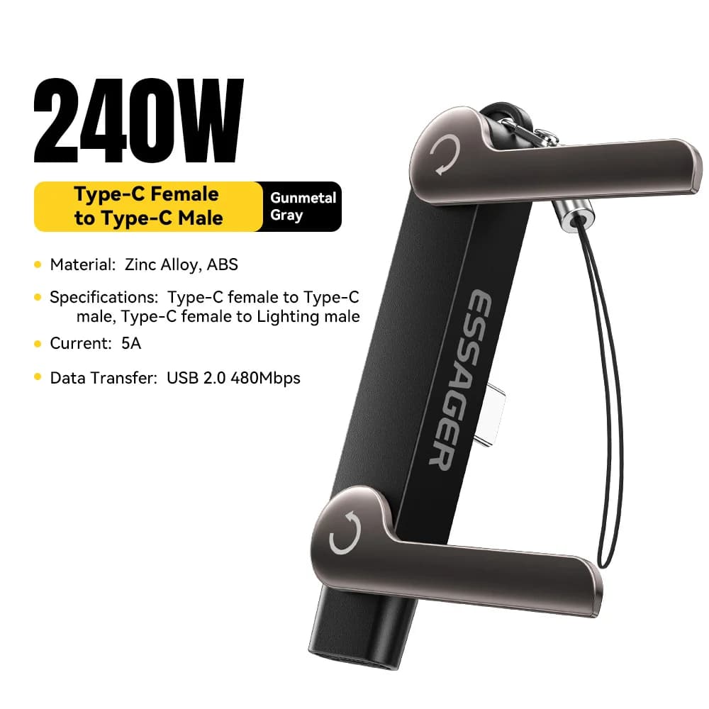 스탠드 포함 240W USB-C OTG 어댑터
