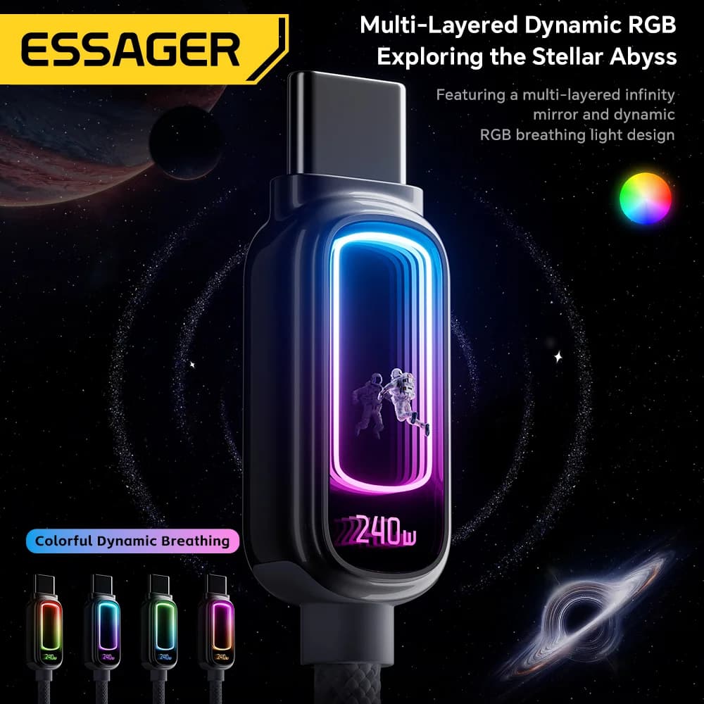 240W E-Marker USB-C to USB-C PD 3.1 케이블