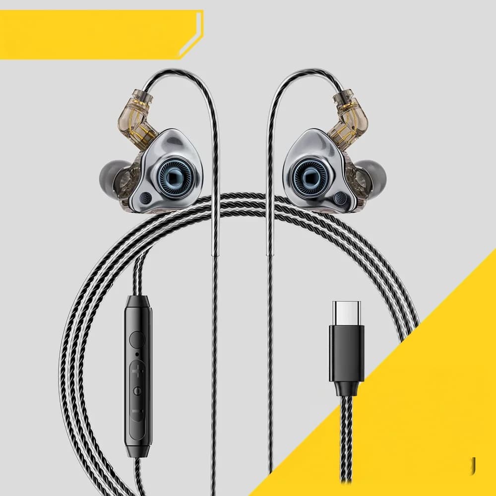 HiFi 스테레오 유선 인이어 이어폰 (USB Type-C)