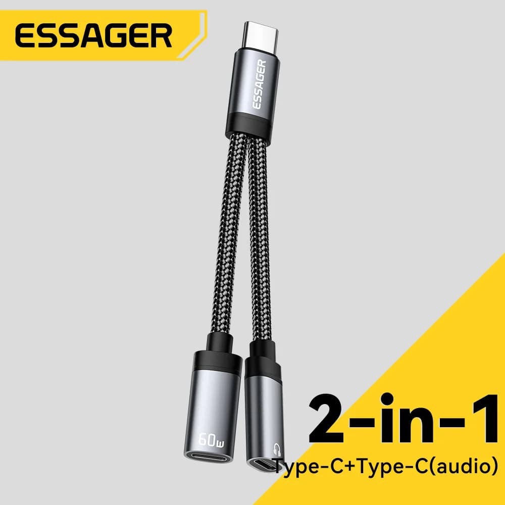 USB-C to 3.5mm AUX 및 충전 어댑터
