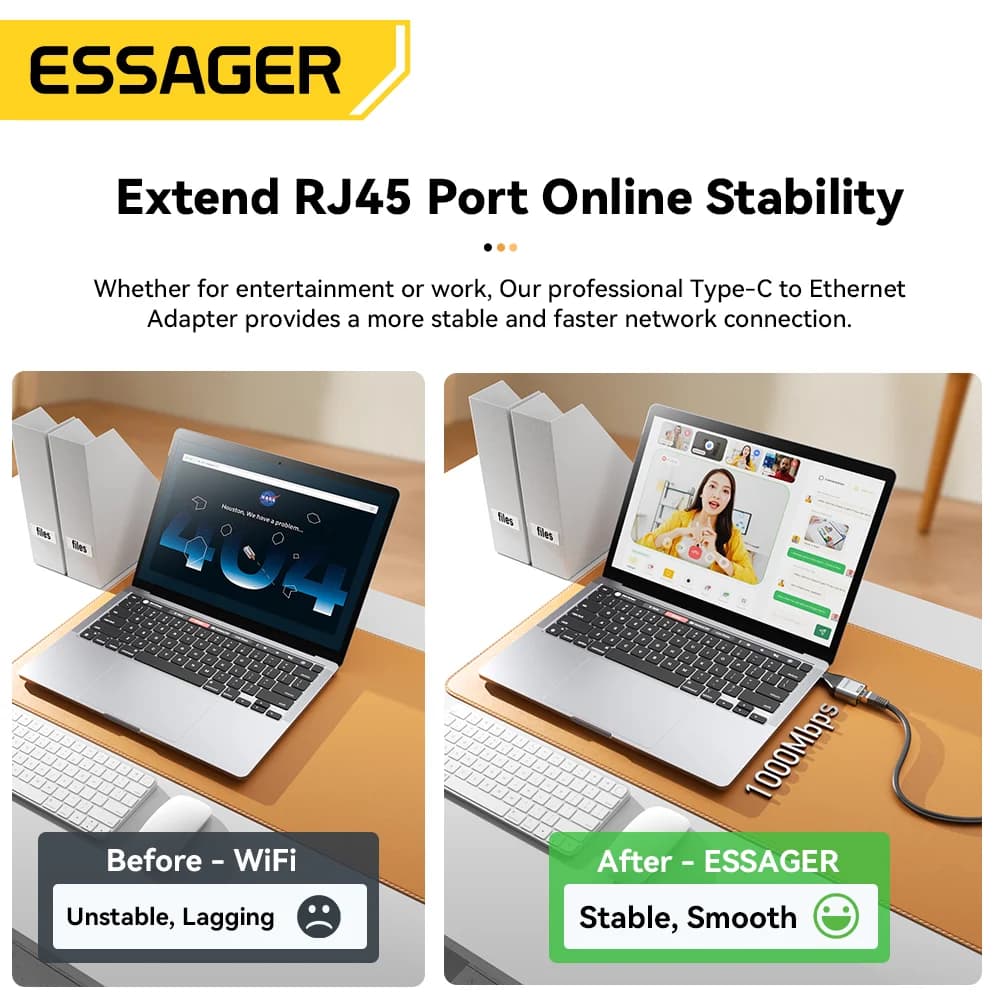 USB-C 기가비트 이더넷 RJ45 어댑터