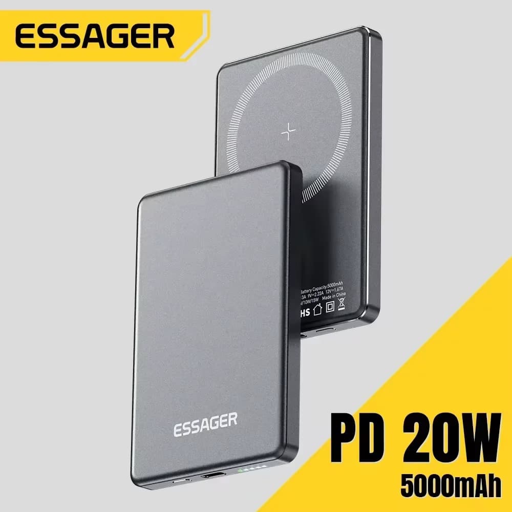 5000mAh 자석형 무선 보조배터리 20W