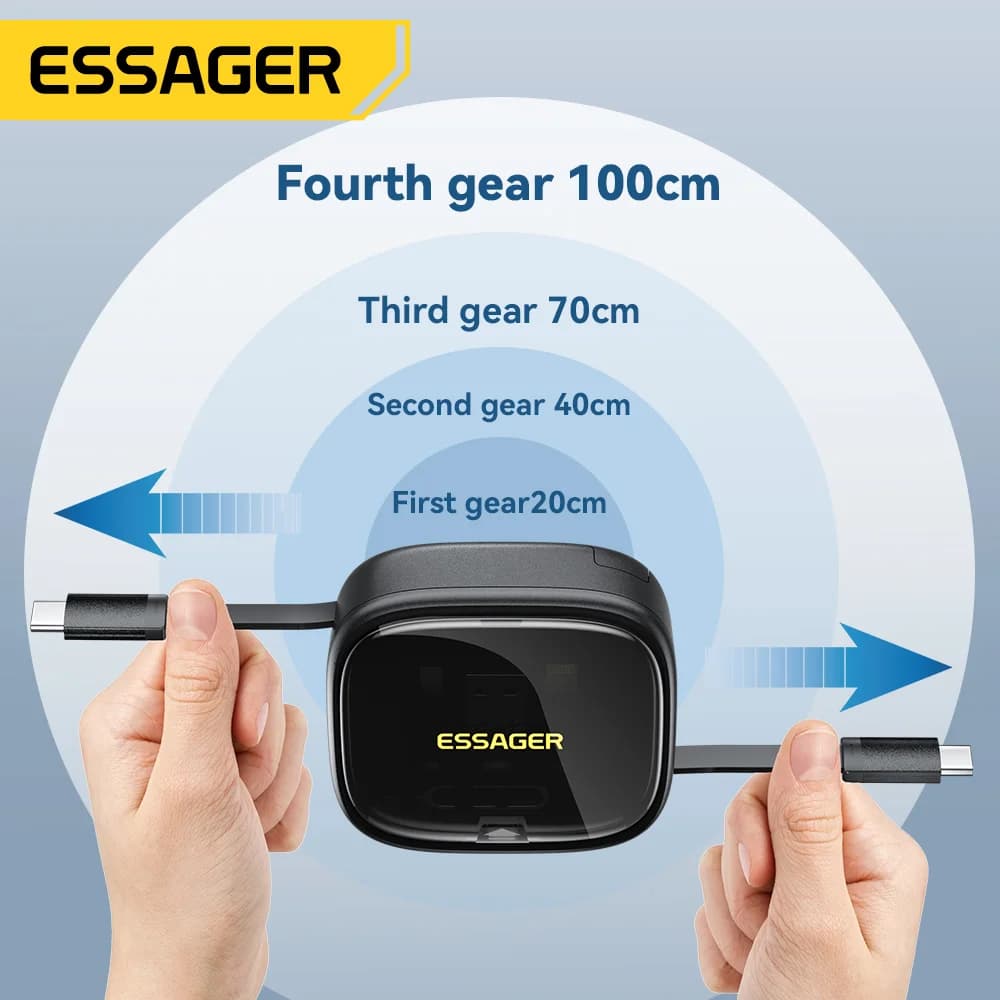 핀 보관함 포함 60W 다기능 USB-C 케이블 세트