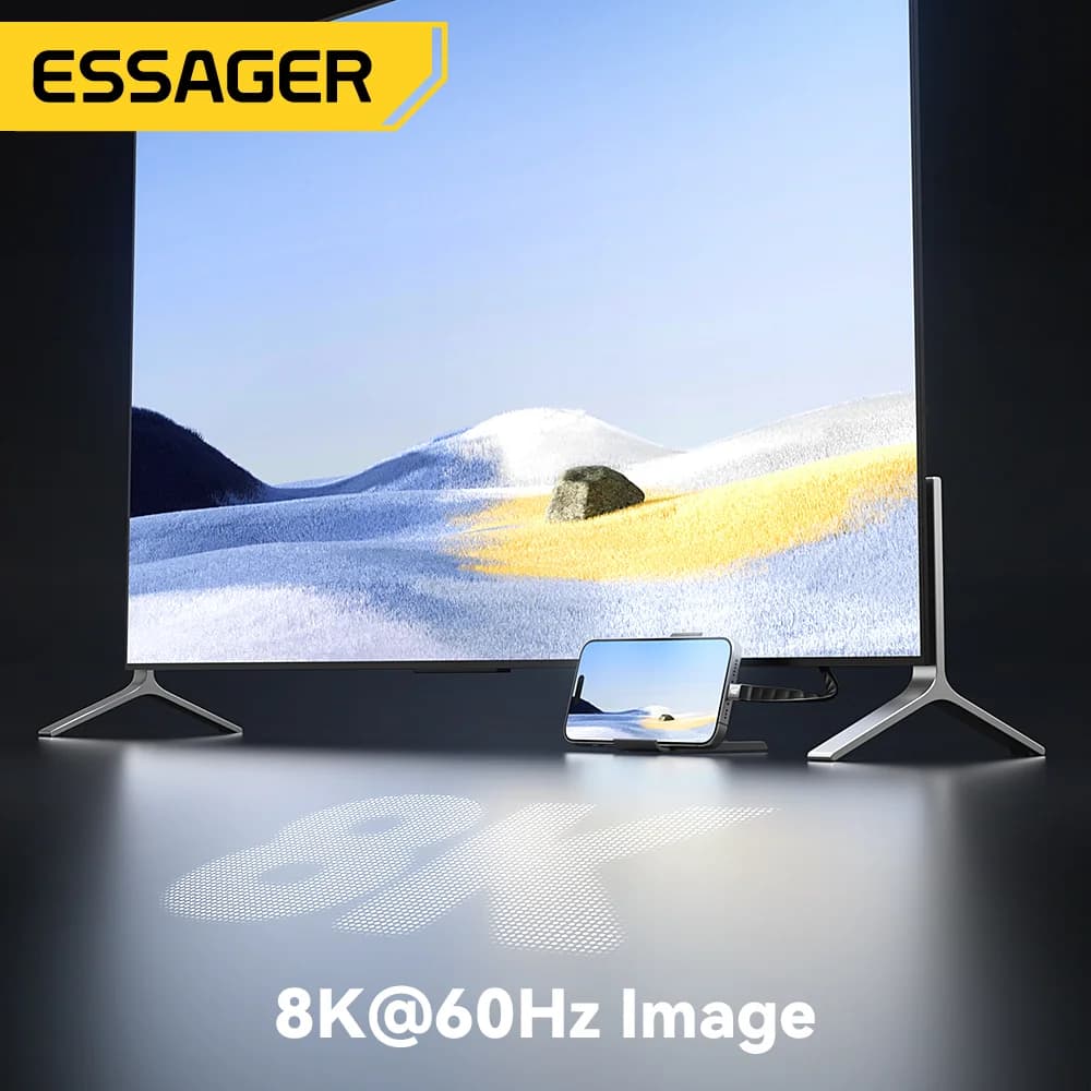 USB 4.0 Type-C 케이블 (40Gbps 데이터 및 8K 영상 지원)