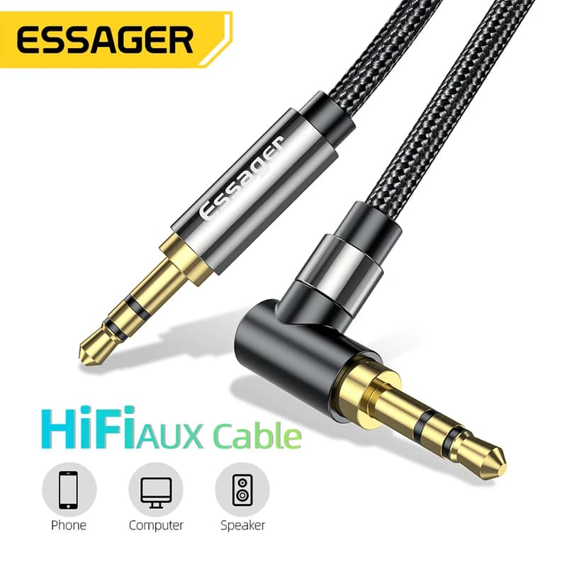 스피커용 Hi-Fi 3.5mm AUX 오디오 케이블