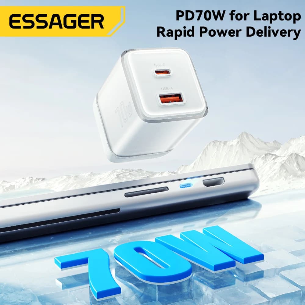 70W GaN USB-C PD 3.0 고속 충전기