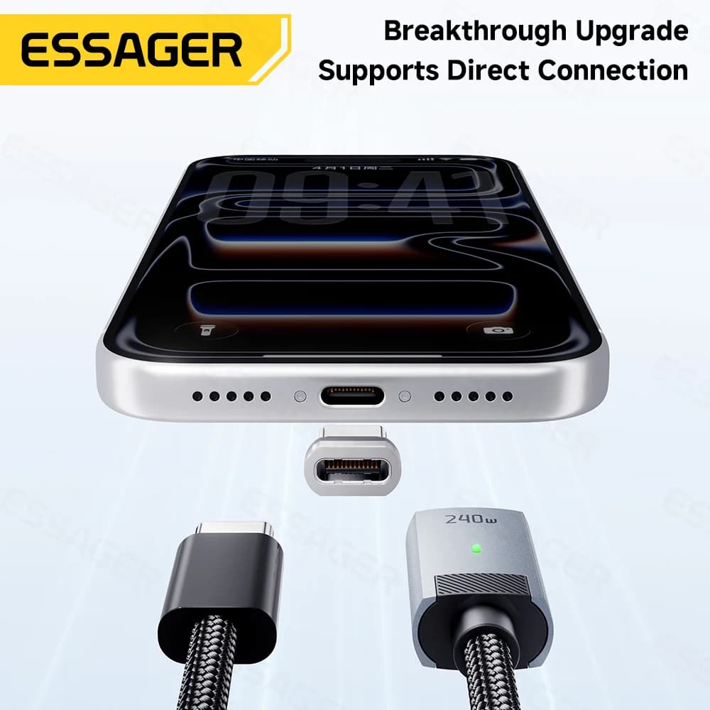 240W 자석식 USB-C to USB-C 충전 케이블