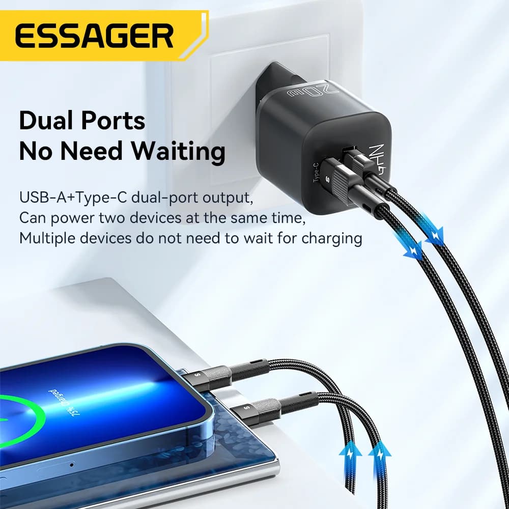 20W GaN USB-C PD 고속 충전기