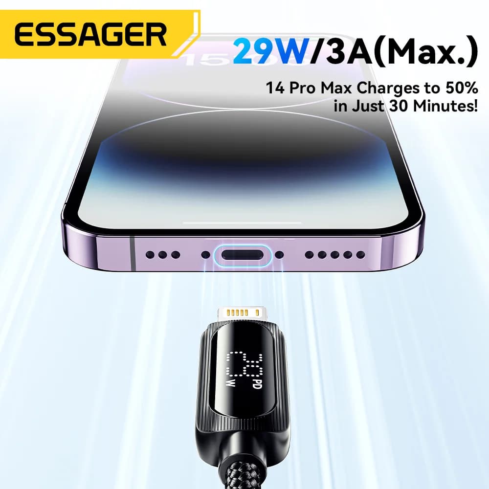 디스플레이 내장 29W USB-C to 라이트닝 케이블