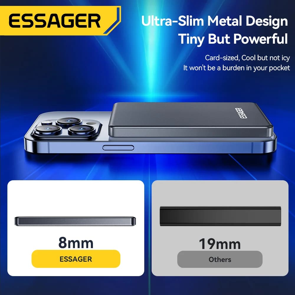 5000mAh 자석형 무선 보조배터리 20W