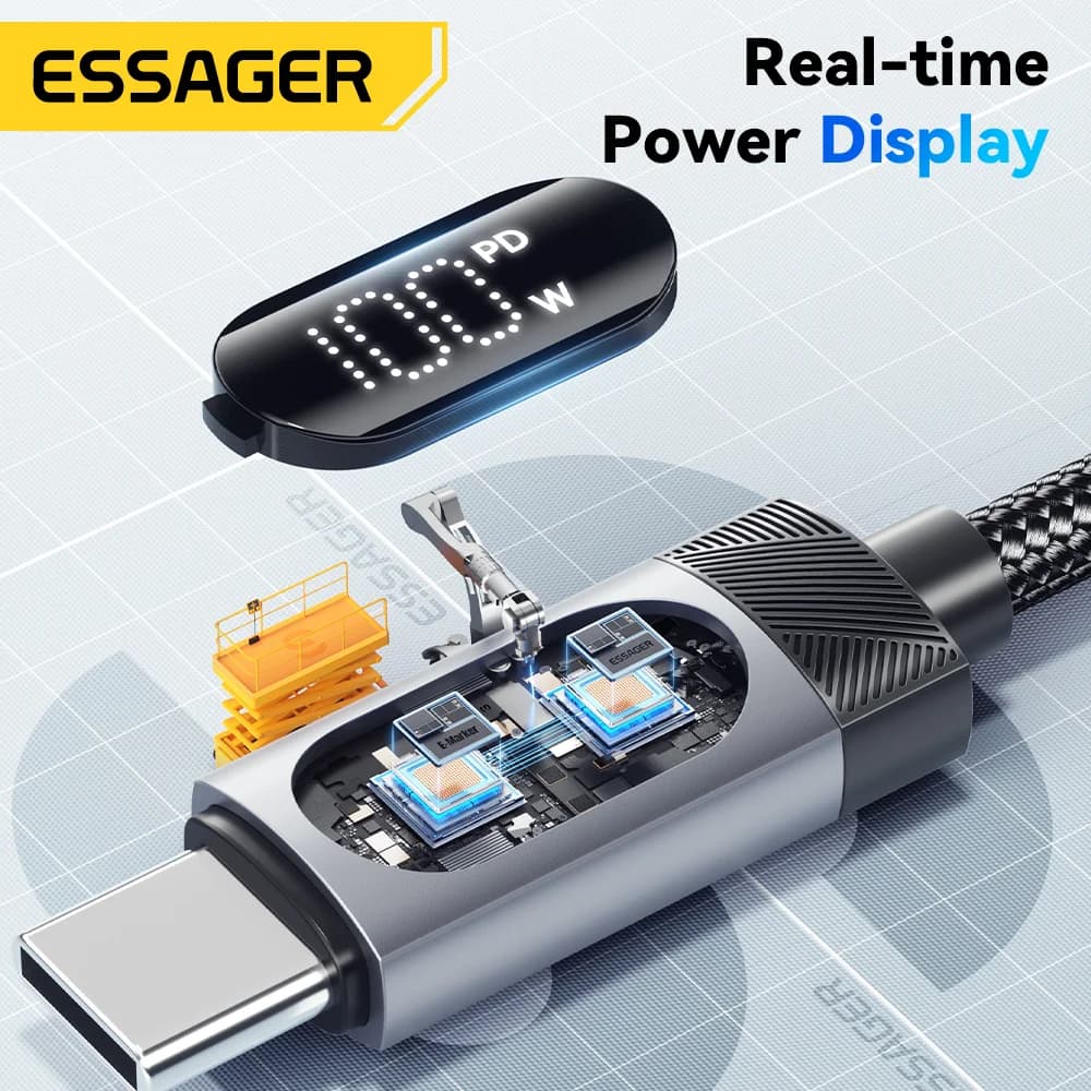 100W USB-C to USB-C 고속 충전 케이블