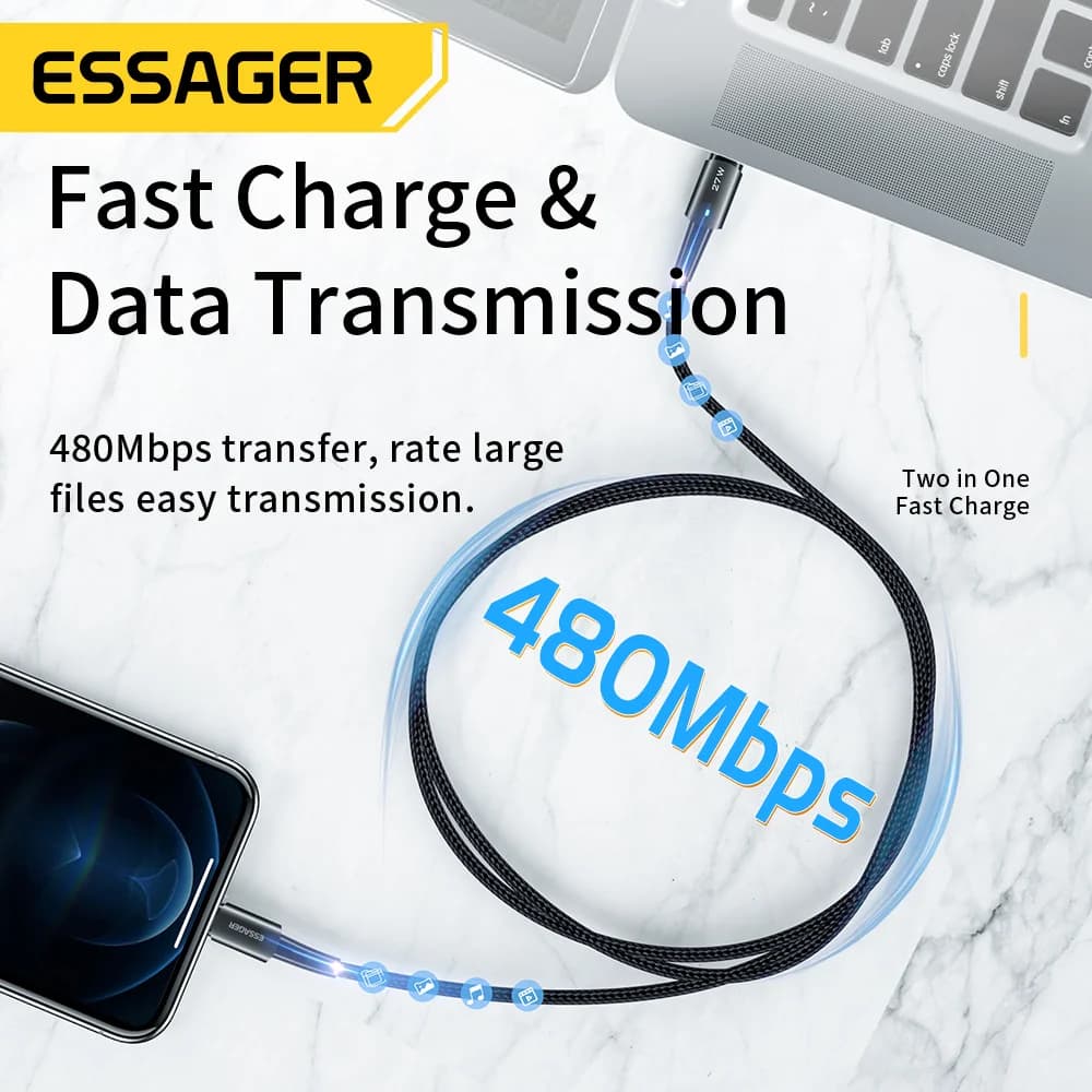 27W USB-C to Lightning 고속 충전 케이블