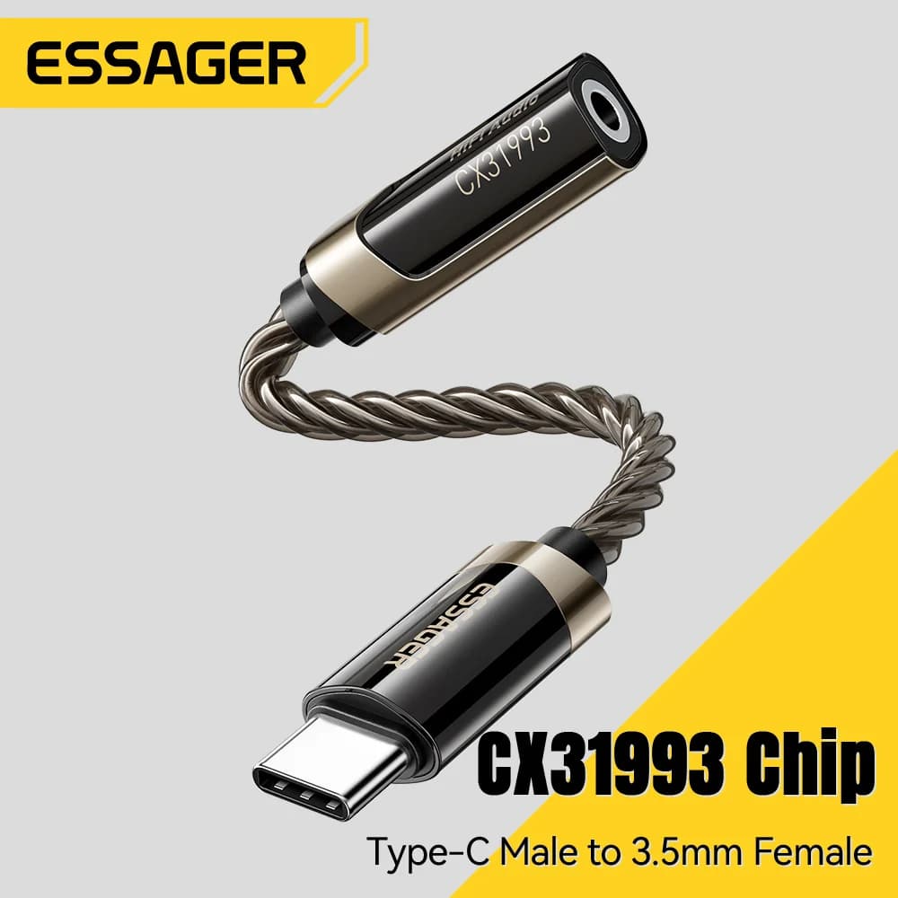 HiFi USB-C to 3.5mm 헤드폰 오디오 어댑터