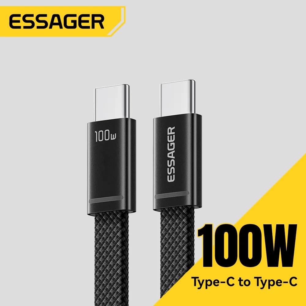 100W 슬림 USB-C to USB-C PD 고속 충전 케이블