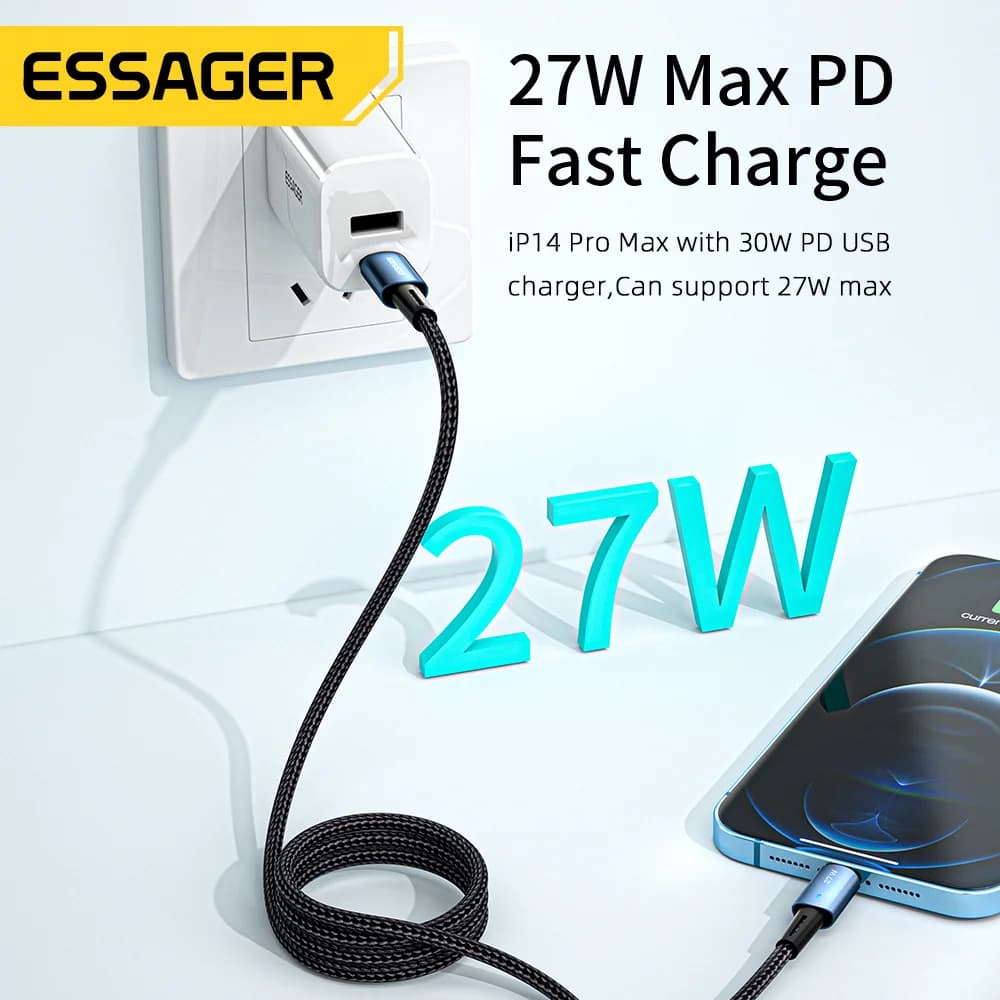 27W USB-C to Lightning 고속 충전 케이블