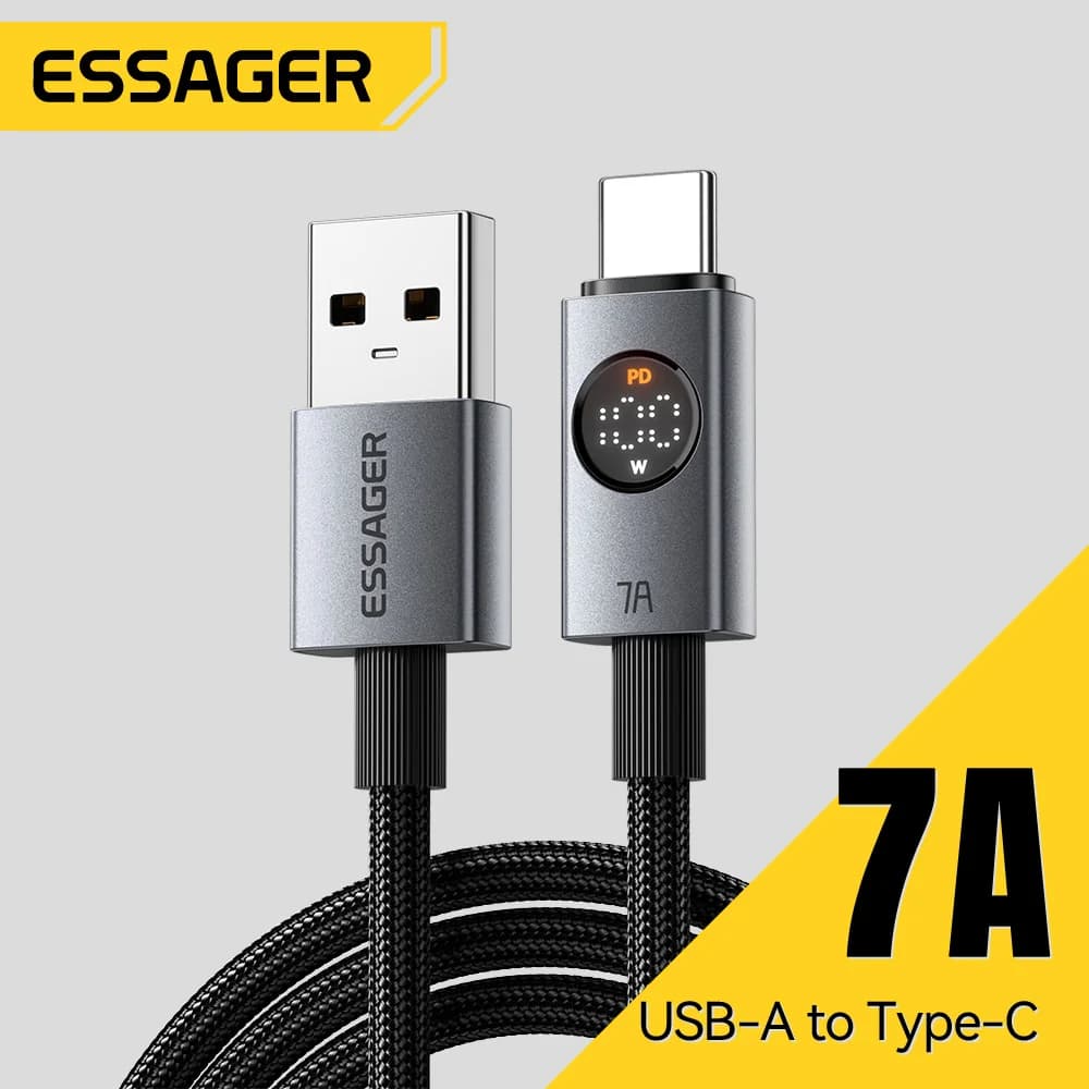 디스플레이 내장 7A 100W USB-C 케이블