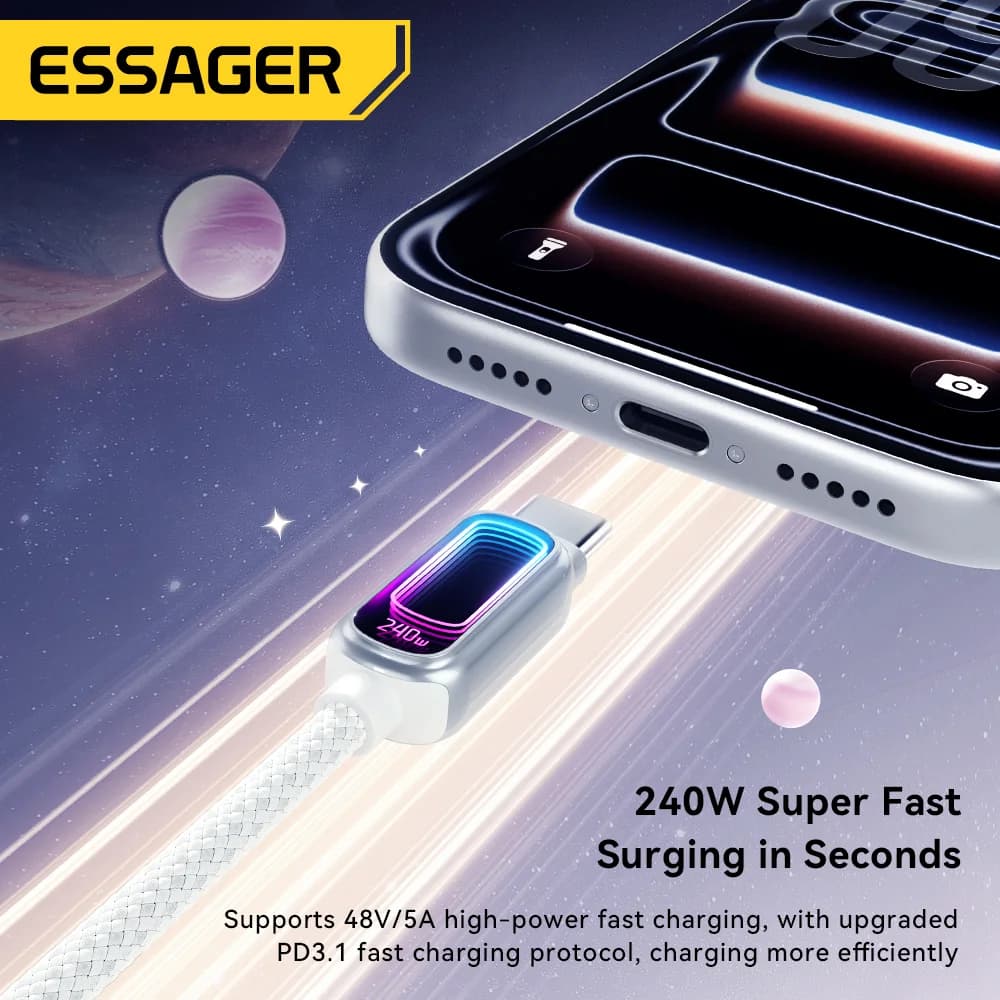 240W E-Marker USB-C to USB-C PD 3.1 케이블