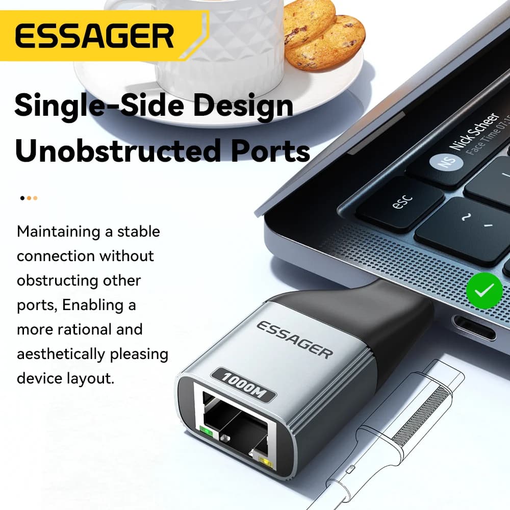 USB-C 기가비트 이더넷 RJ45 어댑터