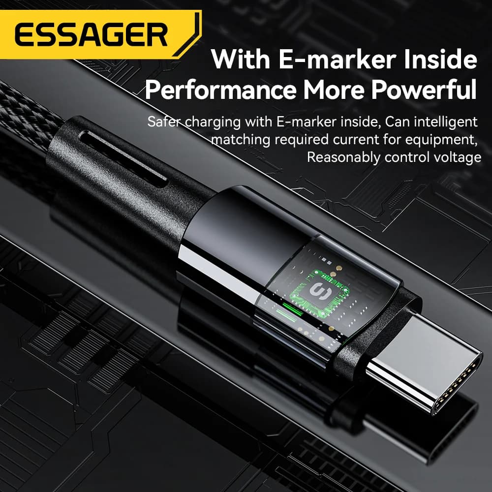 240W 초고속 충전 USB-C 데이터 케이블 6A
