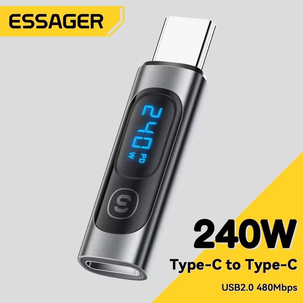 디지털 디스플레이가 있는 USB-C to USB-C OTG 어댑터
