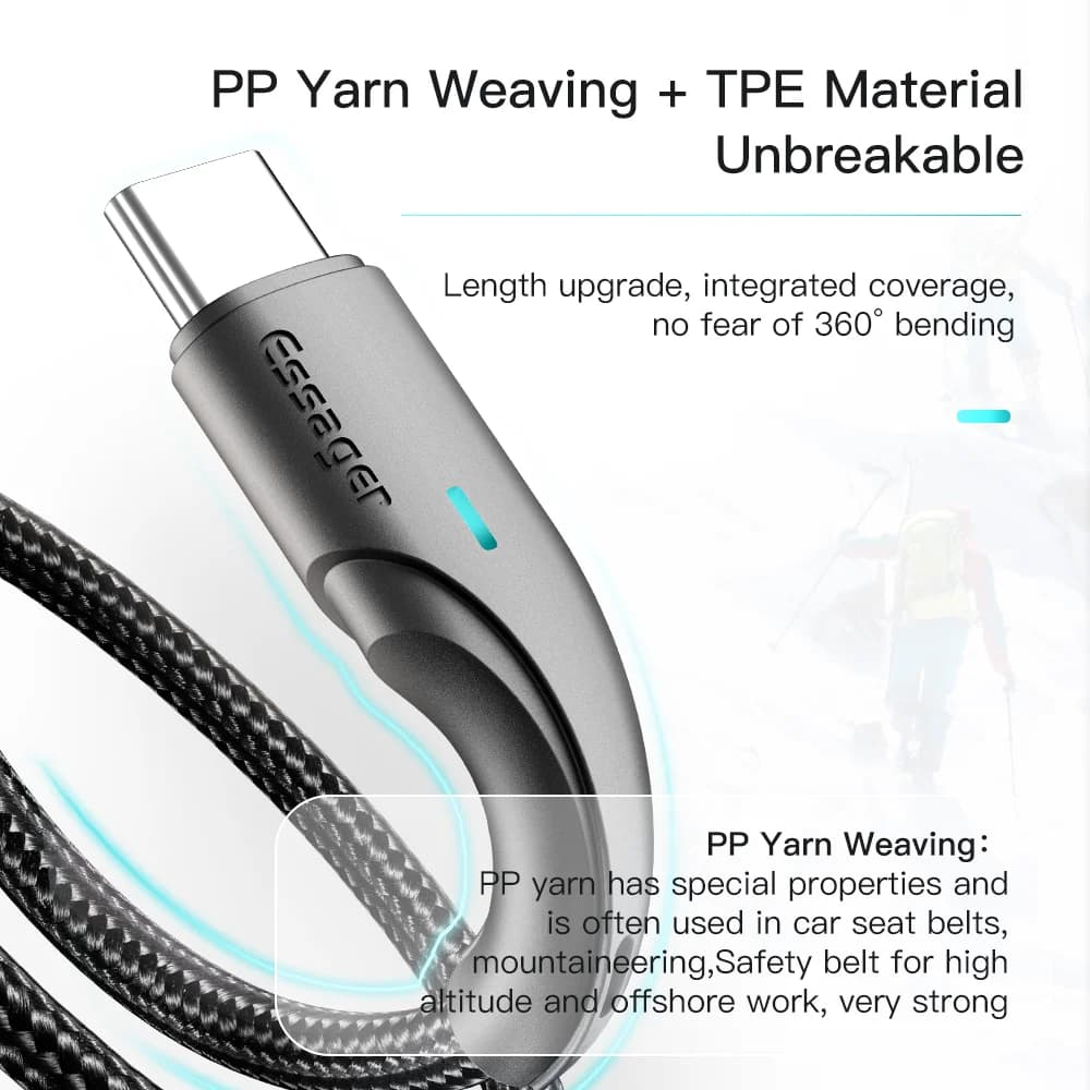3A USB-C 고속 충전 데이터 케이블
