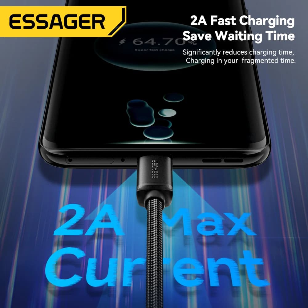 2-in-1 USB Type-C 및 Micro USB 고속 충전 케이블