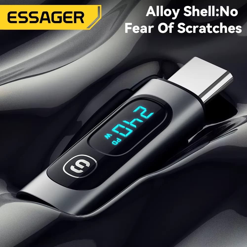 디지털 디스플레이가 있는 USB-C to USB-C OTG 어댑터