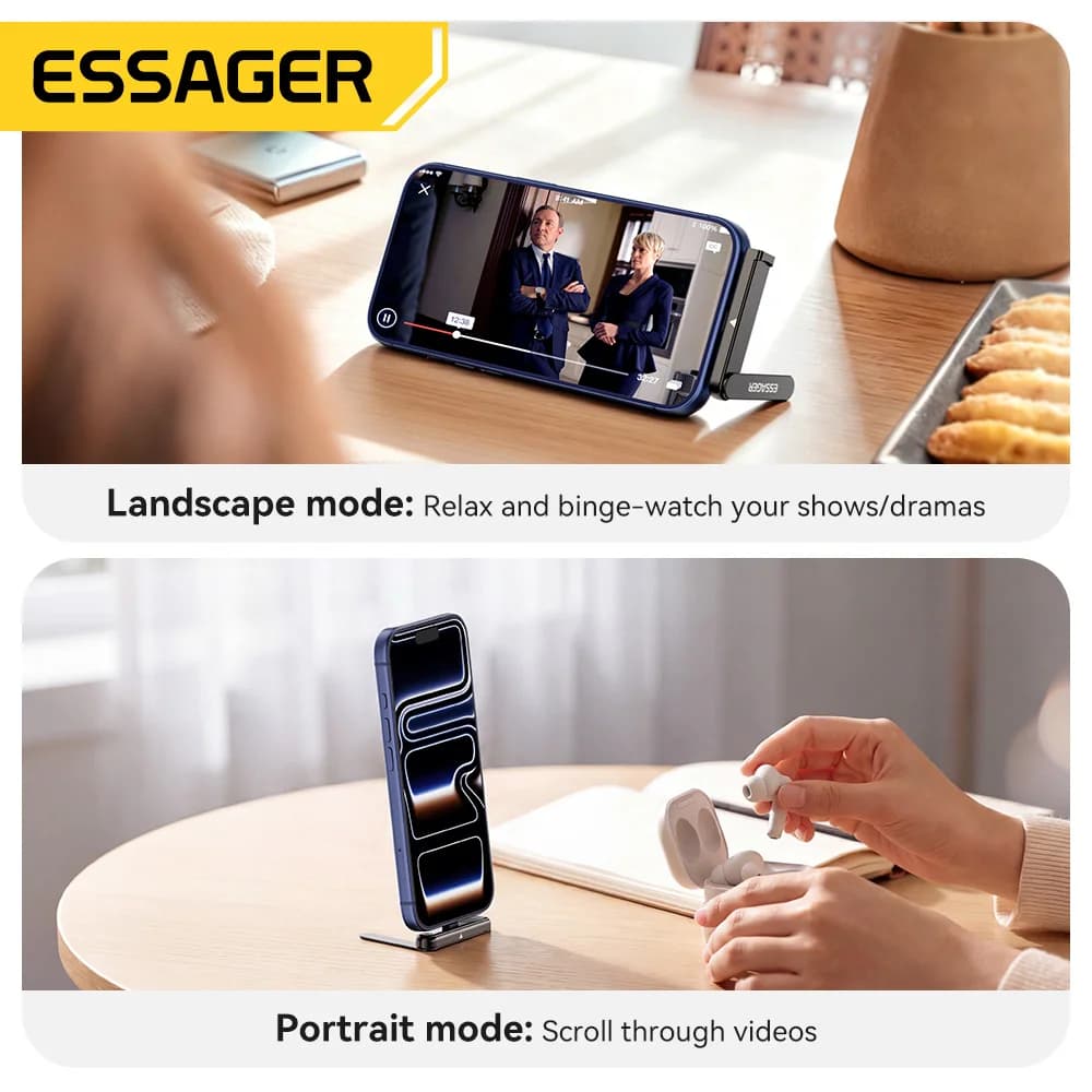 240W 2-in-1 접이식 USB-C OTG 어댑터 (거치대 포함)