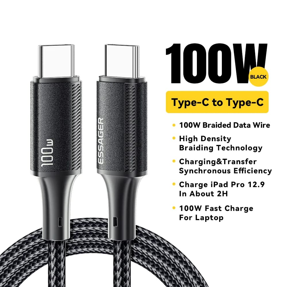 100W PD 고속 충전 USB-C to USB-C 케이블