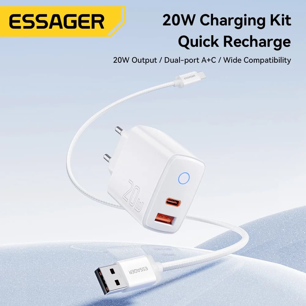 20W USB-C PD 고속 충전기 세트