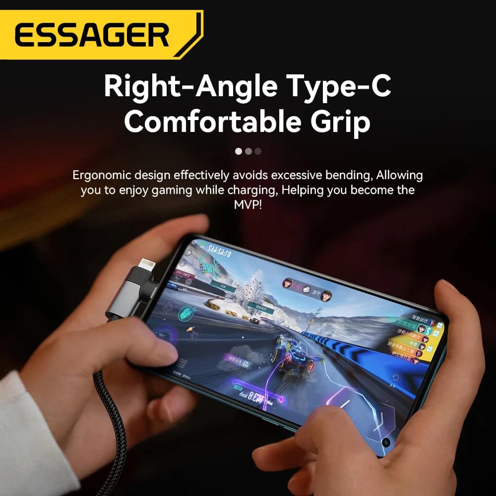 65W 2-in-1 USB-C to Lightning 케이블
