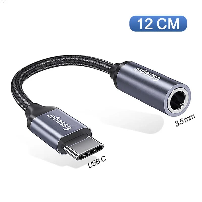 USB-C to 3.5mm 헤드폰 오디오 어댑터