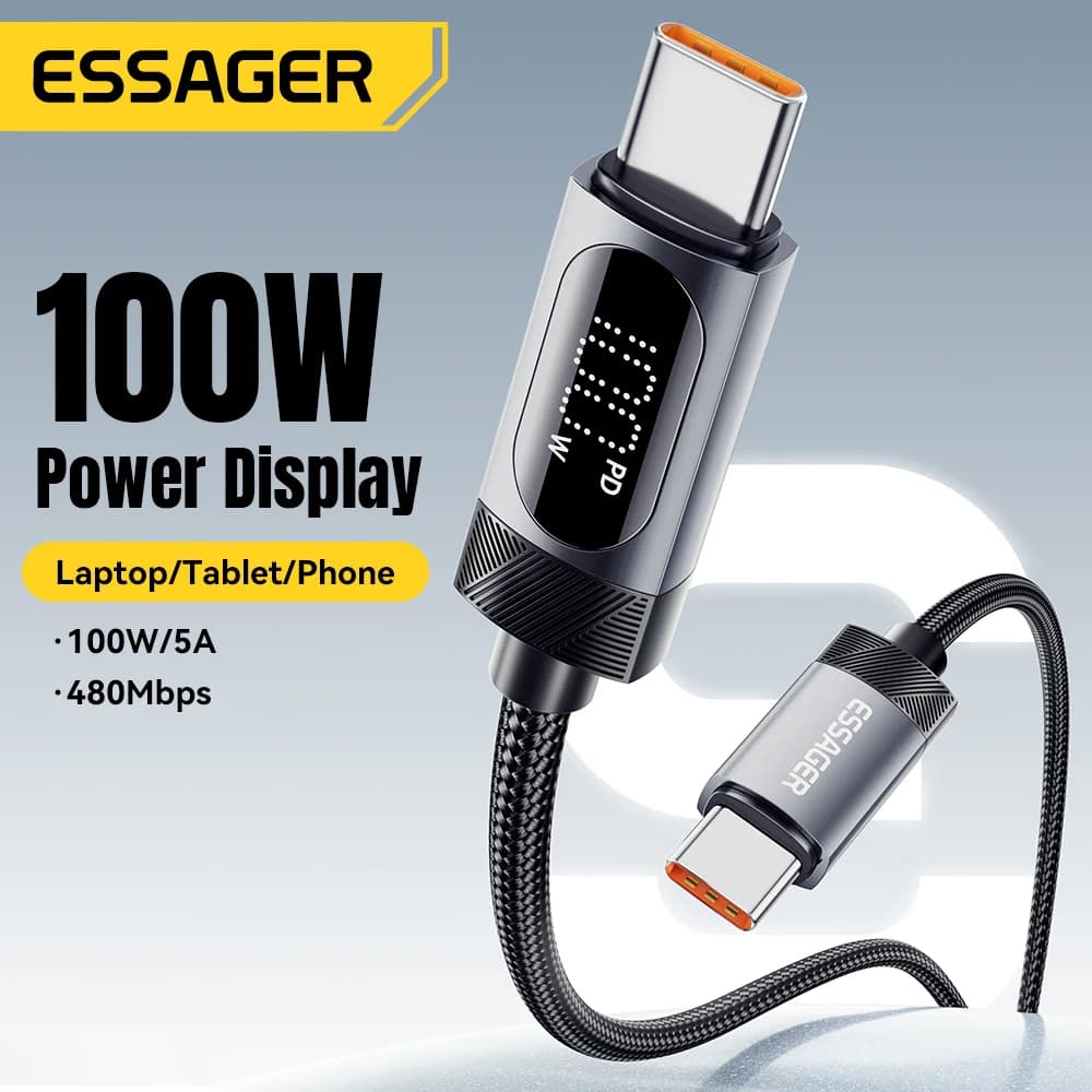 100W USB-C to USB-C 고속 충전 케이블