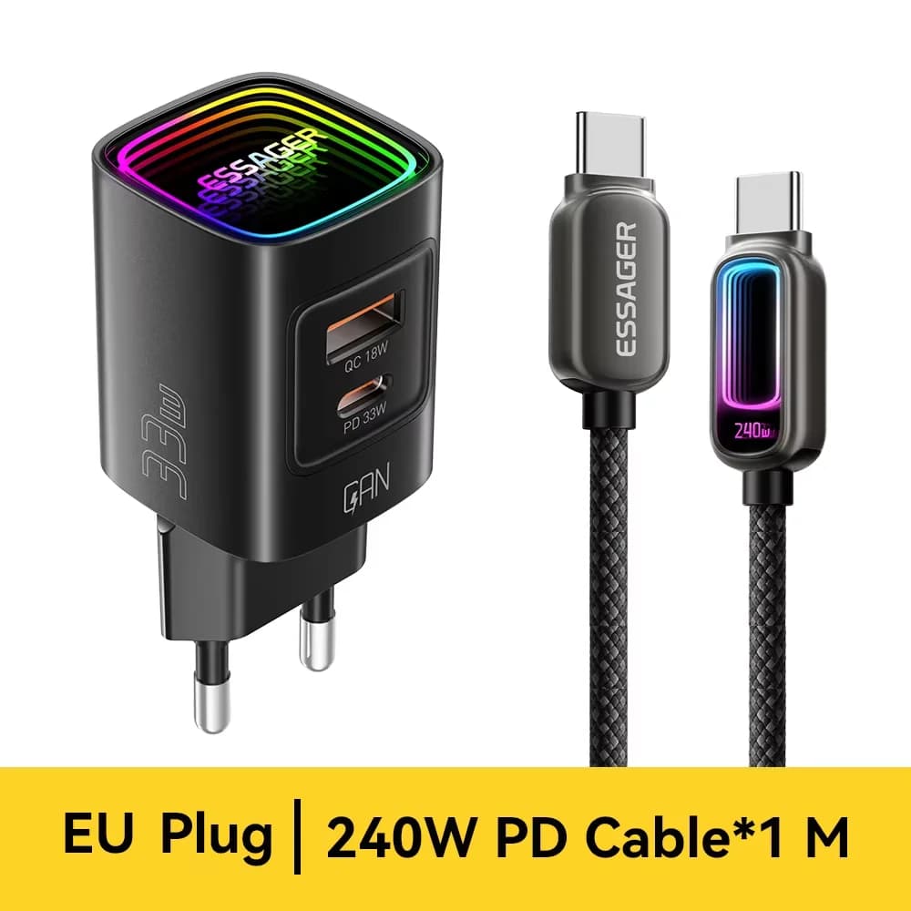 33W GaN USB-C PD 휴대용 충전기