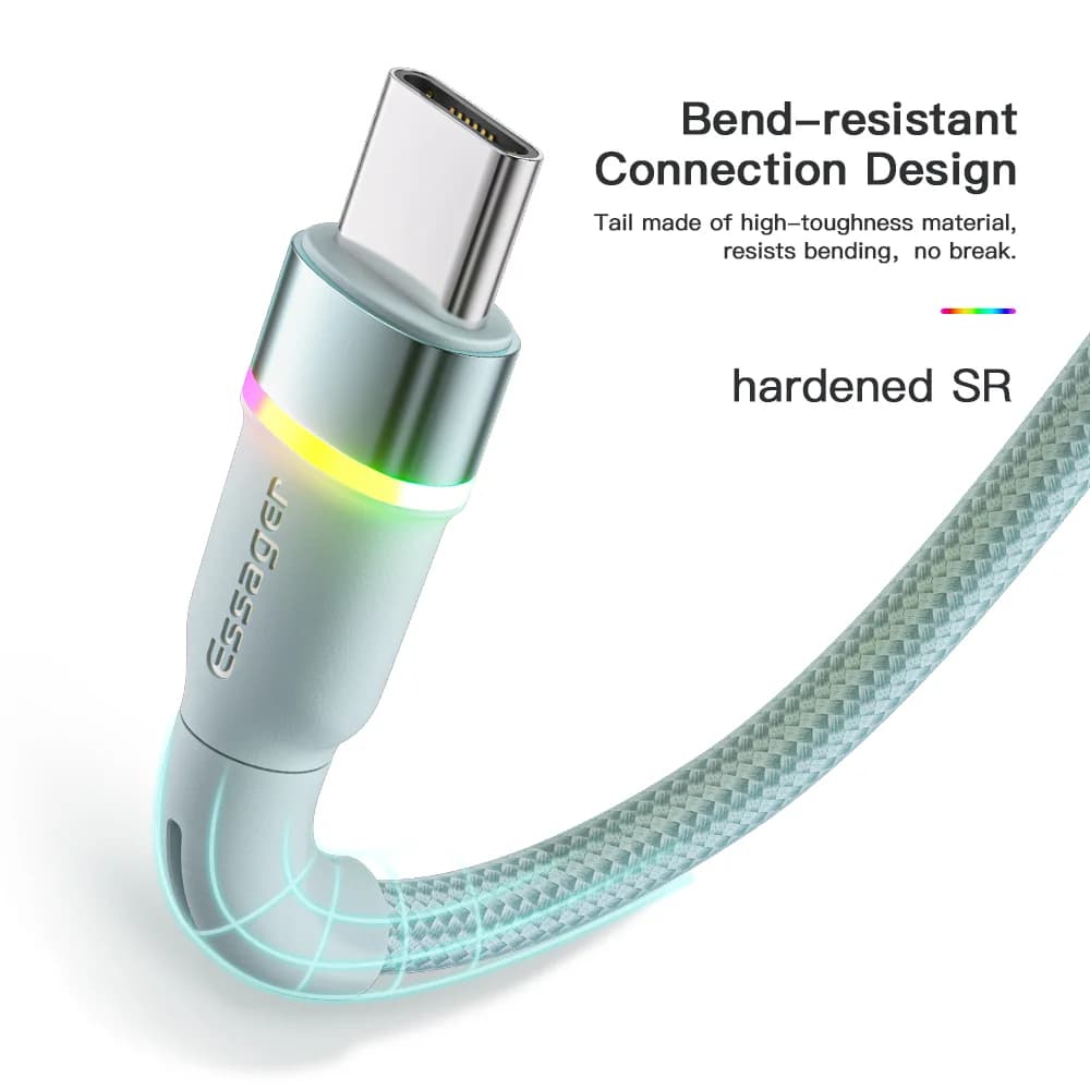 3A USB-A to USB-C 고속 충전 데이터 케이블