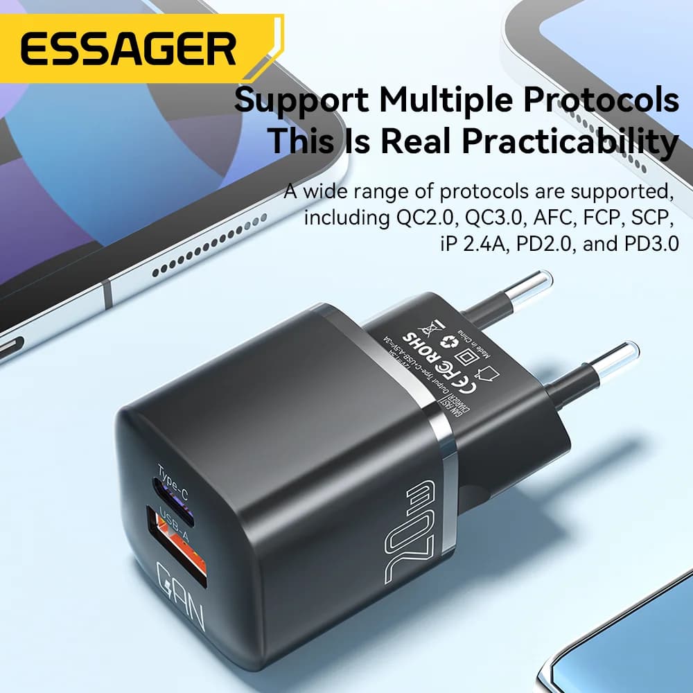 20W GaN USB-C PD 고속 충전기