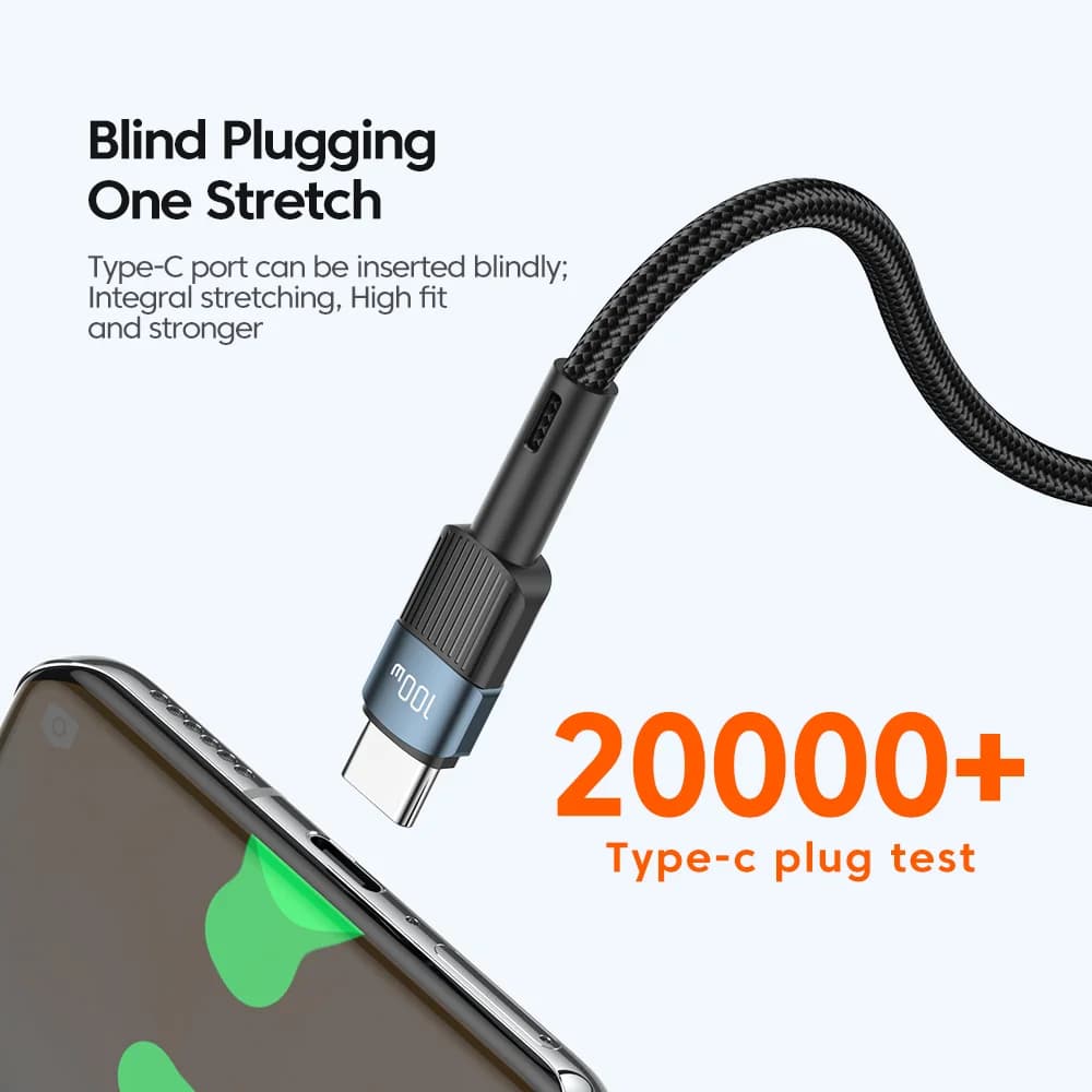 100W USB-C to USB-C 고속 충전 케이블 3m