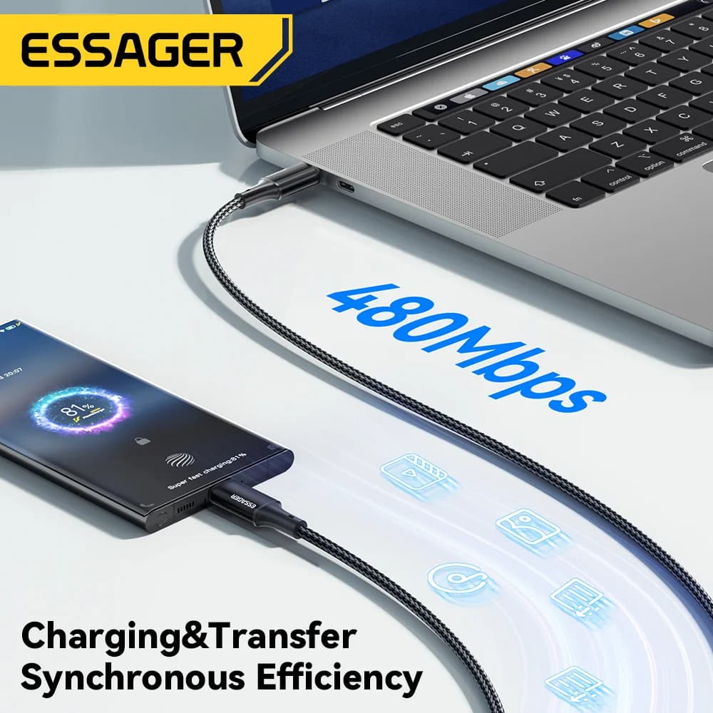 100W PD 고속 충전 USB-C to USB-C 케이블