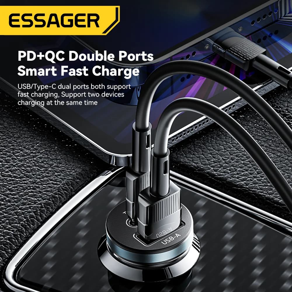 Quick Charge 3.0 지원 30W USB-C 차량용 충전기
